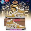 Real Madrid Champions League Custom Name Gold Air Jordan 1