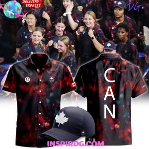 Canada Olympic Team Tie-Dye Performance Hawaiian Shirt