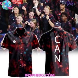 Canada Olympic Team Tie-Dye Performance Hawaiian Shirt