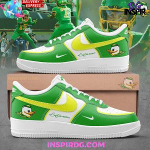 Oregon Ducks Football Custom Nike Air Force 1